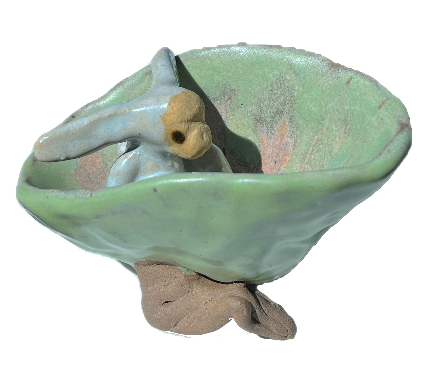 cup with feet goblin sits in it
