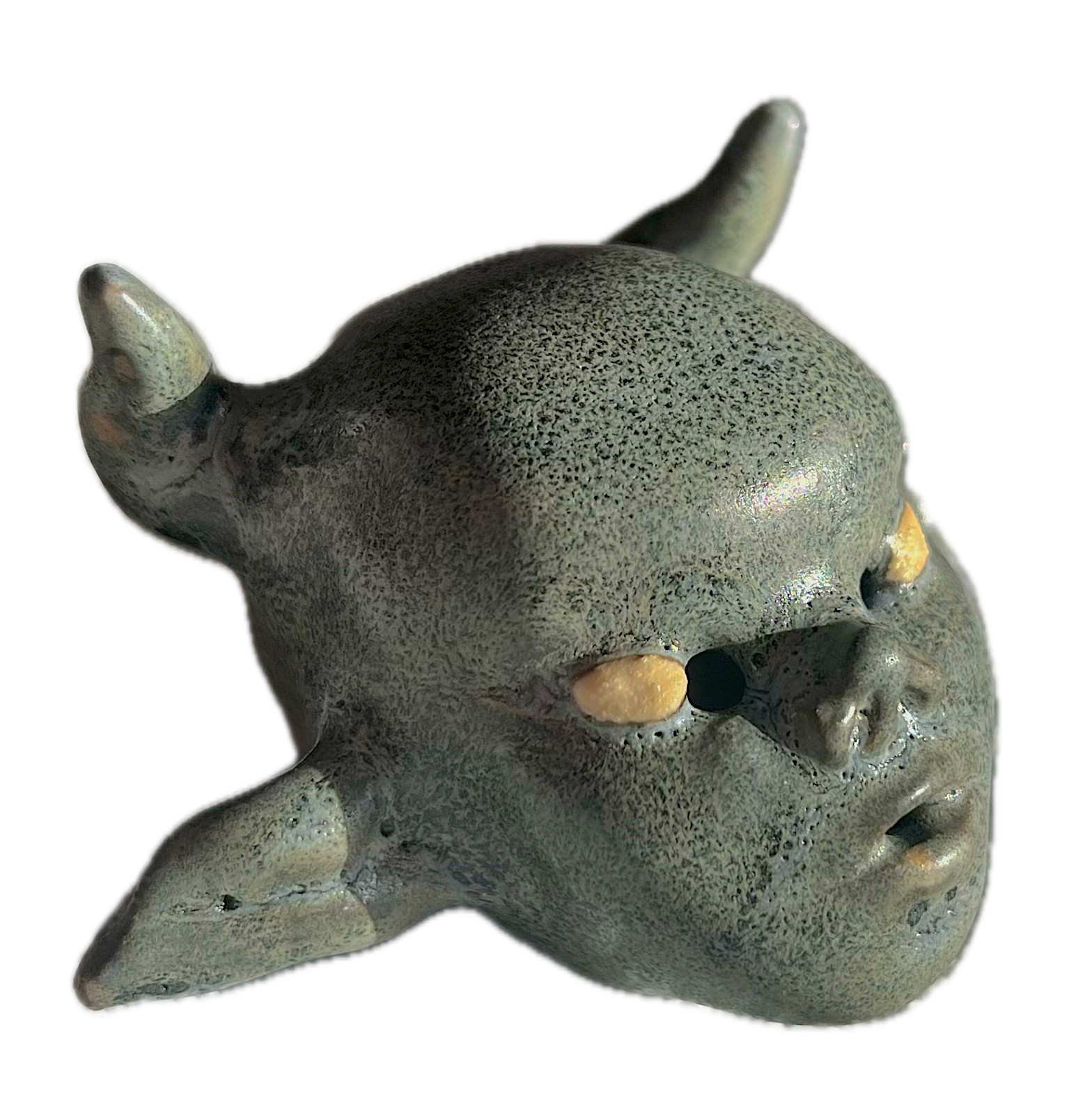 grey demon head