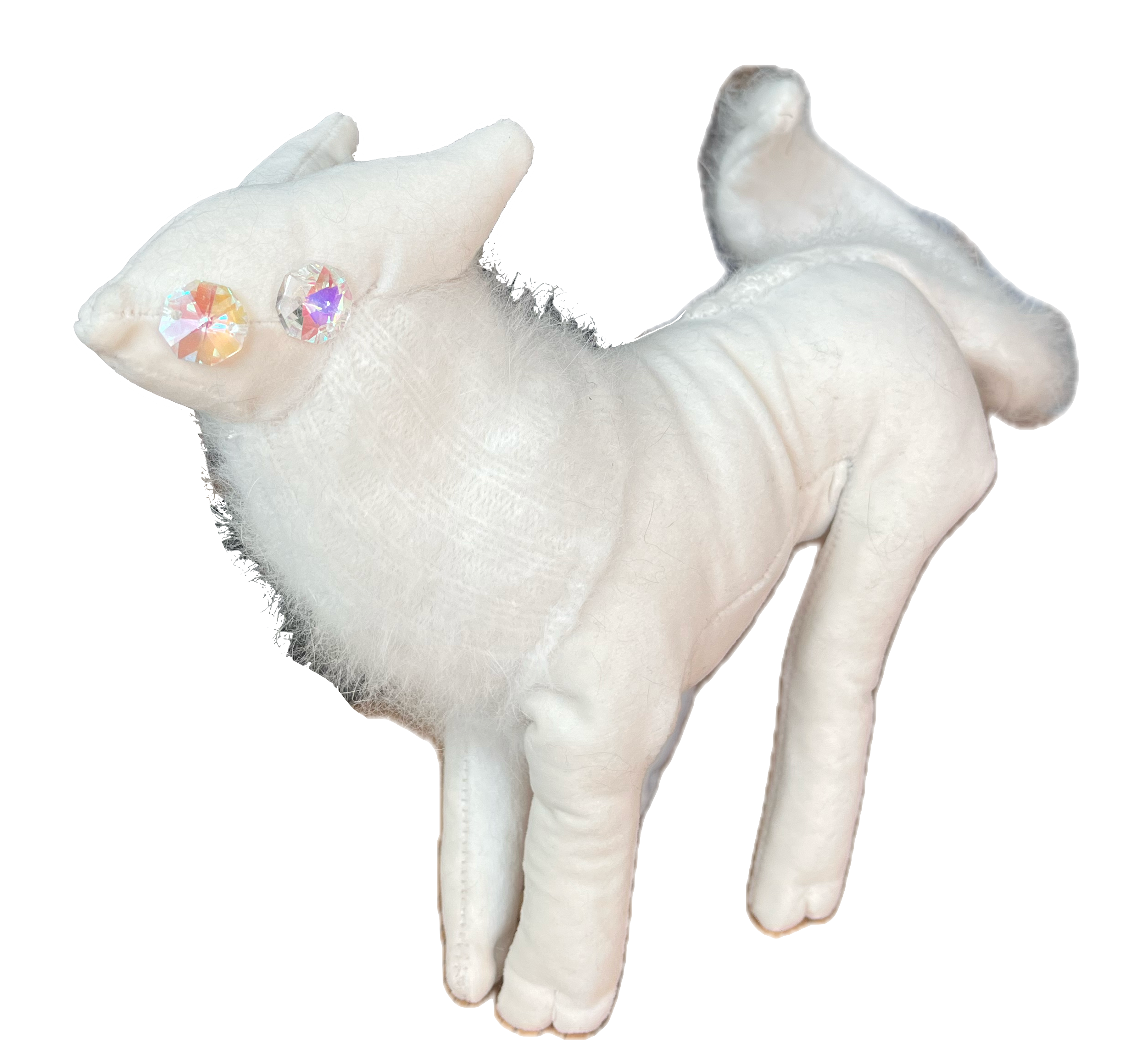 plush hornless unicorn